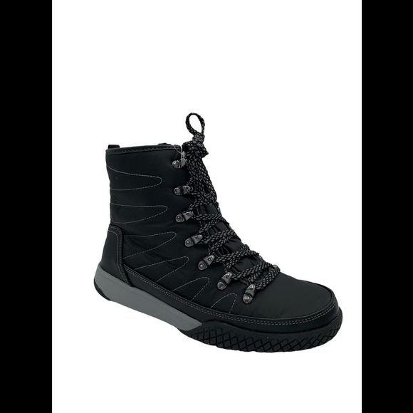 Khombu Waterproof Lace-Up Winter Ankle Boots Alta Black - Medium - Picture 4 of 8